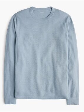 J.Crew Long-sleeve thermal crewneck tee Shirt T-shirt Winter Storm Blue‎ XL NWT